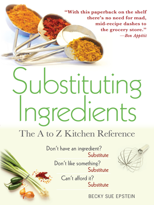 Title details for Substituting Ingredients by Becky Sue Epstein - Available
